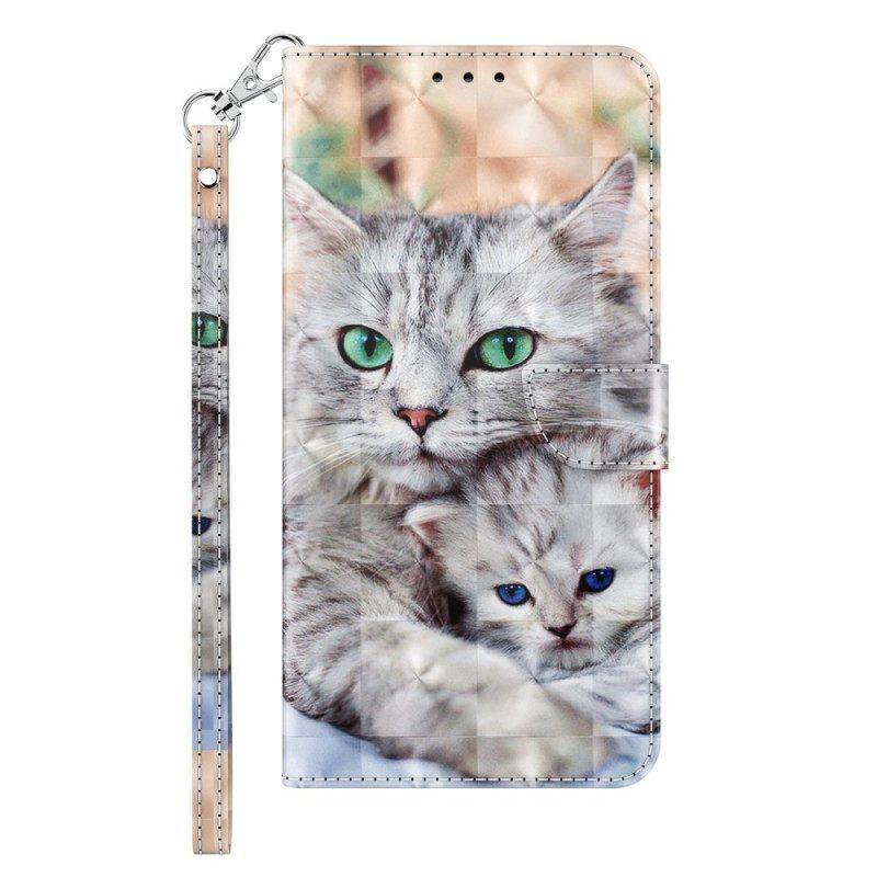 Κάλυμμα iPhone 14 με κορδονι Μόνο Thong Cats